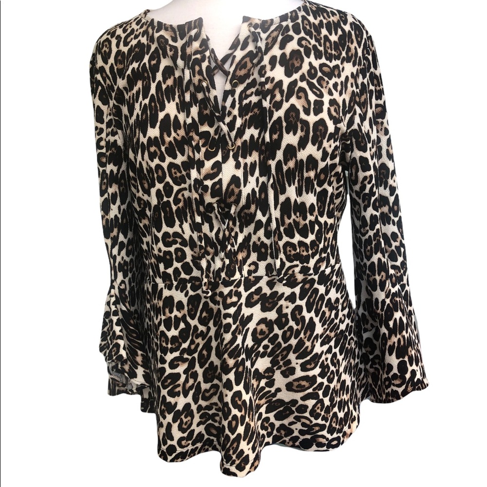 Chico’s animal print shirt.